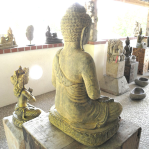 socha Budhy - Buddhy - do zahrady i interiéru-zezadu