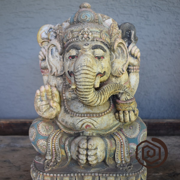 Ganesha - drcený lávový kámen