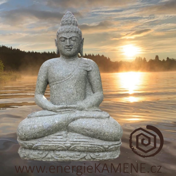 Buddha - říční kámen Bali - Energie kamene - exkluzivní originál