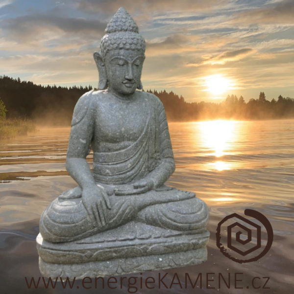 Buddha - říční kámen Bali - Energie kamene - exkluzivní originál